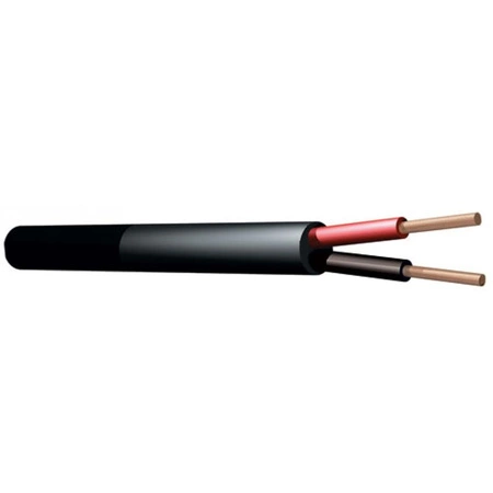 Kabel głośnikowy 100V 2x1,5 czarny