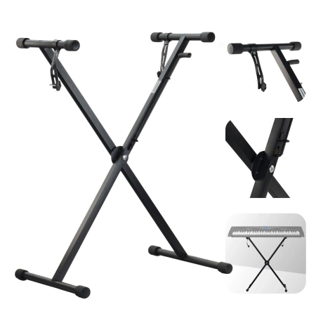 Zestaw: Keyboard 61 klawiszy bateryjno-sieciowy+ statyw