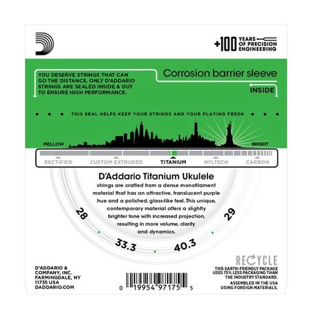 Struny do ukulele sopranowego DADDARIO EJ87S