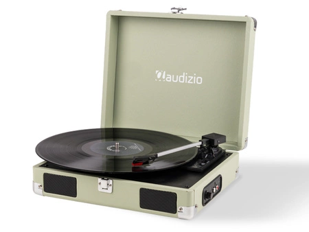 Gramofon w walizce RP111G Audizio zielony