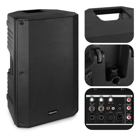 Kolumna aktywna 1000W VSA15 Vonyx statyw kolumnowy