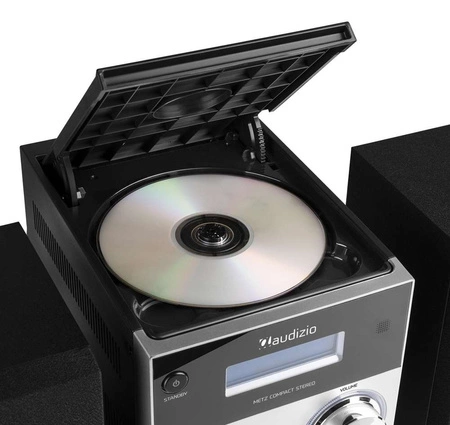 Mikrowieża Metz HiFi DAB FM CD BT Aluminium Audizio