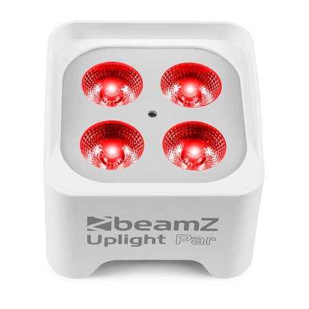 Zestaw: 4x Oświetlacz bateryjny BBP90W Par 4x 4W RGB-UV LED Beamz+ dedykowane case