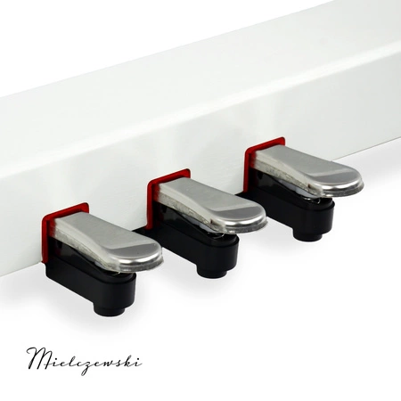 Pianino cyfrowe ze statywem 88 dynamicznych klawiszy ETIUDA białe Mielczewski