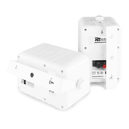 Zestaw białych głośników do muzyki w tle 12 x 4" BV40W 100V z wzmacniaczem bluetooth