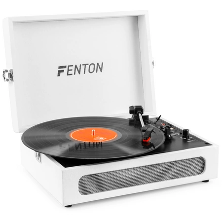 Gramofon w walizce RP118F Fenton wejście/wyjście BT beżowy