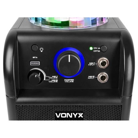 Głośnik karaoke Vonyx SBS55B 2x mikrofon BT LED