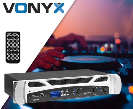 Wzmacniacz 2x 500W MP3 BT VPA1000 PA Vonyx