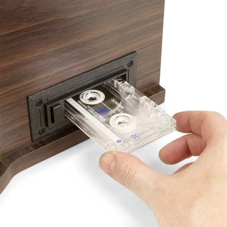 Gramofon Memphis Fenton BT CD DAB+ FM USB brązowy