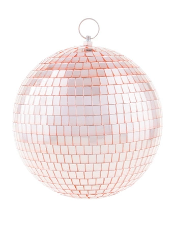Kula lustrzana 20 cm - różowo złota