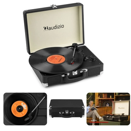 Gramofon w Walizce z BT In/Out RP116BK Audizio czarny
