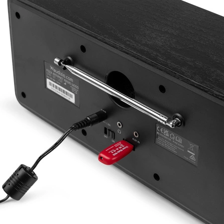 Radio internetowe Foza WiFi Stereo z DAB+ czarne Audizio