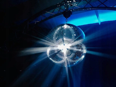 Zestaw: Kula lustrzana 20cm+ napęd sieciowy+ reflektor pinspot LED 6W BeamZ