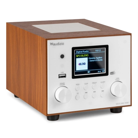 Radio Audizio Vieste DAB+ z subwooferem, białe