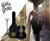Zestaw: Gitara klasyczna 4/4 38" kolor czarny GK38CZ Golden Guitar+ pokrowiec+ tuner+ struny+ kostki+ statyw podłogowy