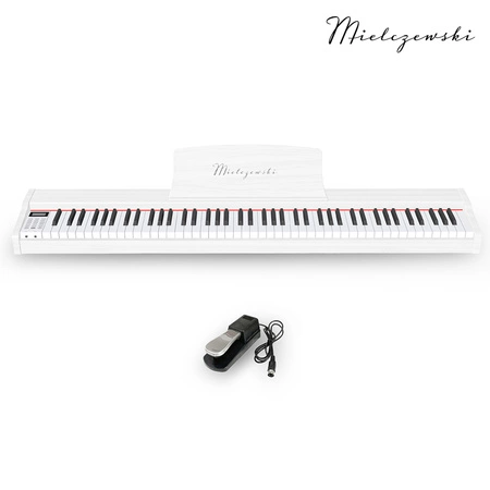 Pianino cyfrowe dynamiczne TIENTO białe Mielczewski