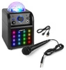 Głośnik bluetooth karaoke czarny z efektem LED SBS50B