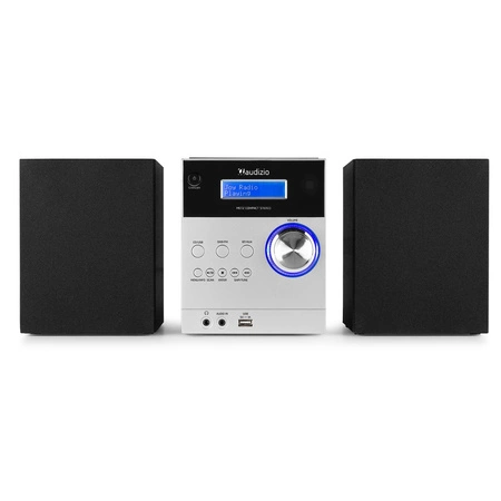 Mikrowieża Metz HiFi DAB FM CD BT Aluminium Audizio