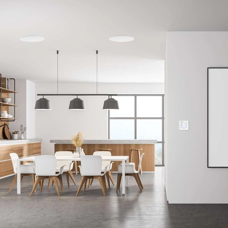 Wzmacniacz audio Powerline A100W BT do montażu ściennego, biały