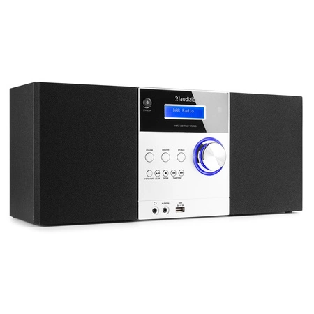 Mikrowieża Metz HiFi DAB FM CD BT Aluminium Audizio