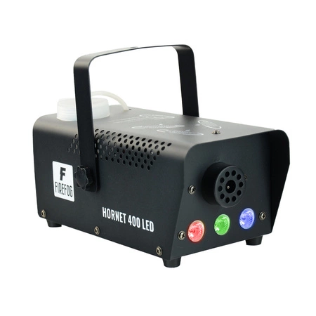 Zestaw: Wytwornica dymu z efektem LED 400W Hornet 400LED 2 piloty Firefog+ płyn5l