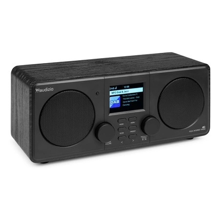 Radio internetowe Foza WiFi Stereo z DAB+ czarne Audizio