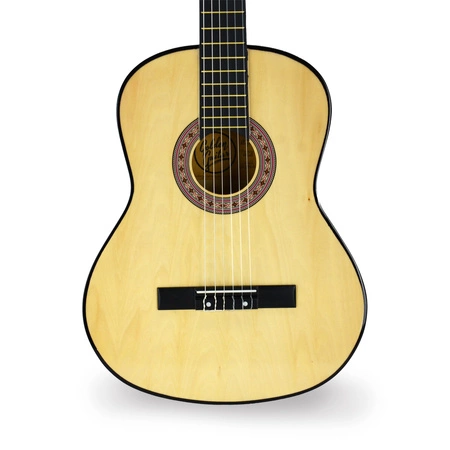 Gitara klasyczna 39" 4/4 naturalna+ akcesoria GK39NAT Golden Guitar