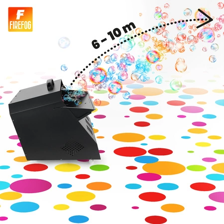 Zestaw: Podwójna wytwornica baniek z pilotem 300W Firefog+ płyn do baniek 5l