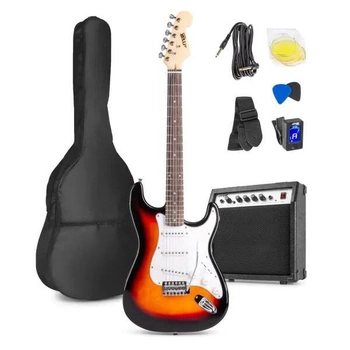 Zestaw: Gitara elektryczna Gigkit Max sunburst+ wzmacniacz+ akcesoria