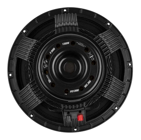 Głośnik niskotonowy Woofer Neodymium 12" 1200W PD12NW Power Dynamics