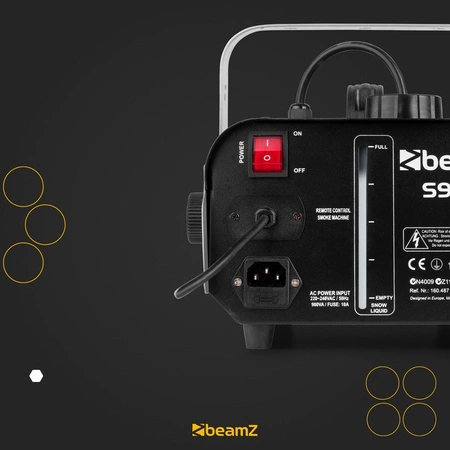 Zestaw: Wytwornica dymu 900W S900+ płyn do dymu 5L BeamZ