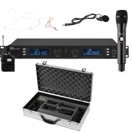 Bezprzewodowy zestaw mikrofonowy Power Dynamics PD632C