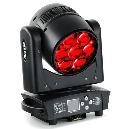 Zestaw: 4x Głowa ruchoma BEE280 7x40W LED Bee Eyes Lucendi+ dedykowane case