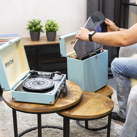 Case na płyty winylowe niebieskie RC30 Fenton