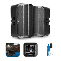 Aktywny zestaw kolumnowy Vonyx VD712A z Bluetooth i bezprzewodowym parowaniem stereo - Bi-amp - 12 cali - 1600 W