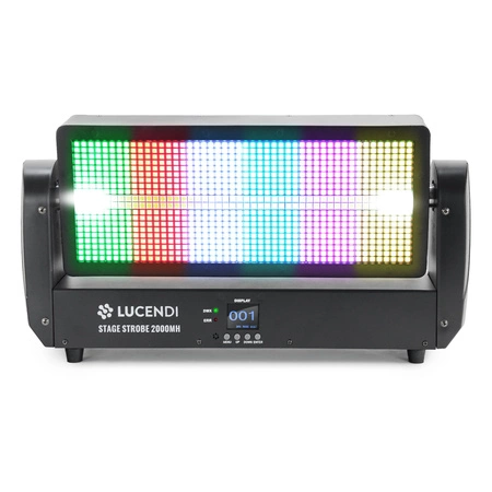 Stroboskop LED RGBW reflektor dyskotekowy STAGE STROBE 2000MH Lucendi