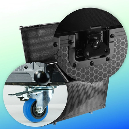 Uniwersalny case transportowy na dwie głowy ruchome Lucendi WASHY285 oraz 150.384