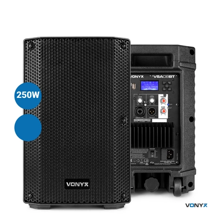 Kolumna aktywna Bi-amp 8" 250 W BT MP3 Vonyx VSA08BT