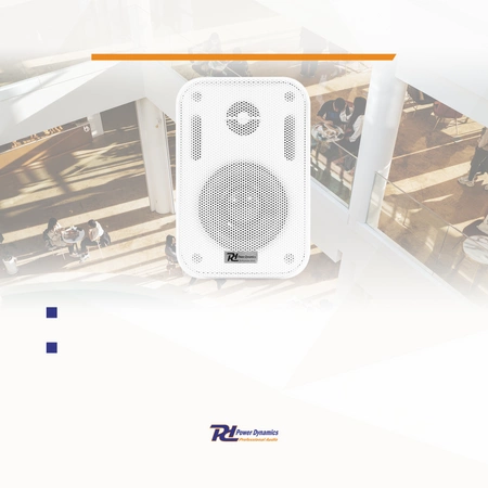 Kolumny instalacyjne 3" 60W IPX5 PD BGO30 w zestawie 2szt białe