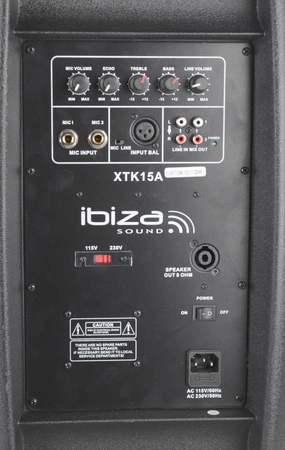 Kolumna aktywna 600W Ibiza XTK15A