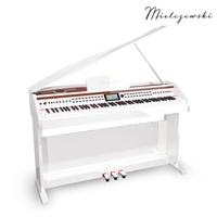 Pianino cyfrowe ważone mechanizm młoteczkowy SONATA białe połysk Mielczewski