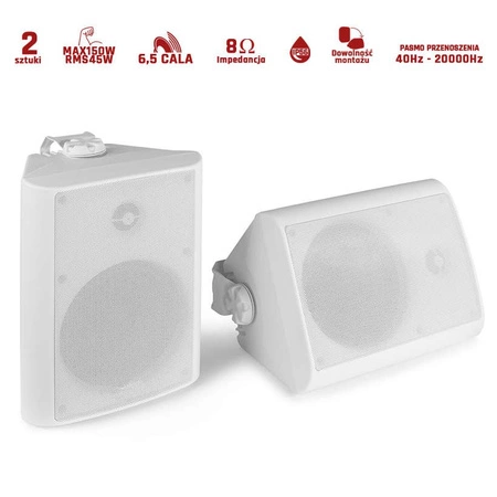 Zestaw kolumn zewnętrznych BGO65 6.5" 150W biały PD