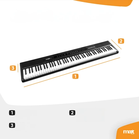 Pianino cyfrowe ważone pełnowymiarowe 88-klawiszowe RhapsodyDP88 Max