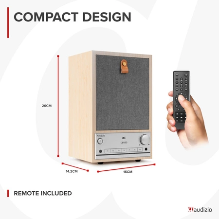 Radio internetowe DAB+/FM BT WIFI Canzo Audizio jasne drewno