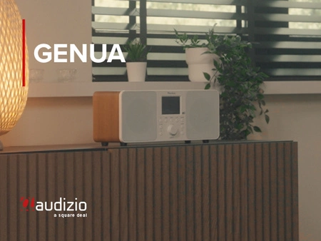 Radio stereo Genua DAB+ BT białe Audizio