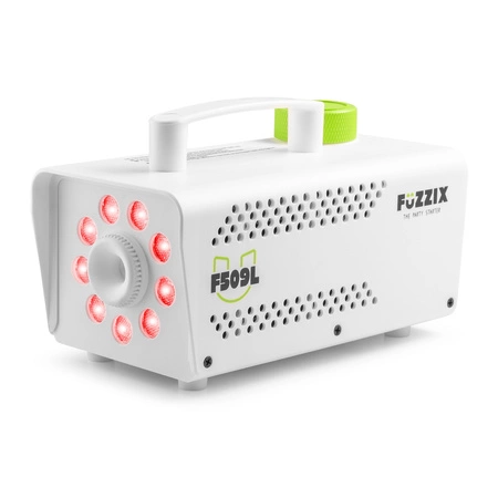 Wytwornica dymu F509LW z efektem LED RGB biała Fuzzix+ płyn gratis
