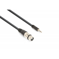 Kabel XLR żeńskie - Jack 3,5mm Stereo 0,5m Vonyx