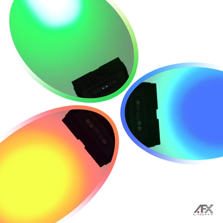 Reflektor akumulatorowy zewnętrzny 9x 6W RGB LED 4w1 AFX MOBICOLOR9