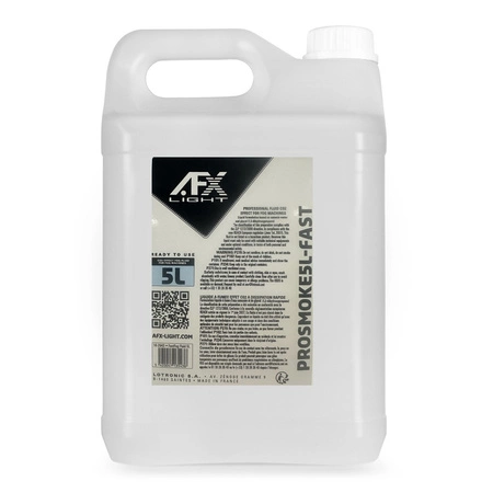 Płyn do wytwornicy dymu z CO2 5L efekt mgły PROSMOKE5L-FAST AFX Light