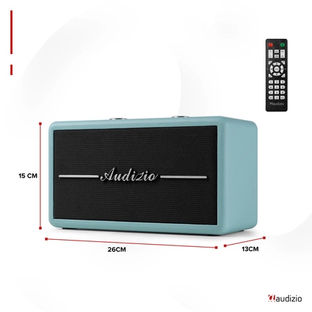 Radio retro DAB FM BT Tune60 Audizio niebieskie
